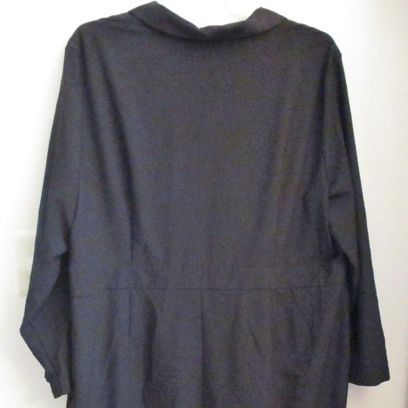 NWT! ASOS CURVE Tux Dress with Lace Insert, Black, Satin Collar, Formal, Size 22 - Picture 6 of 11